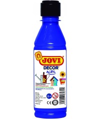 Botella pintura plástica Jovidecor Azul Oscuro