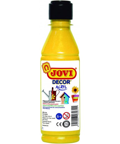 Botella pintura plástica Jovidecor Amarilla