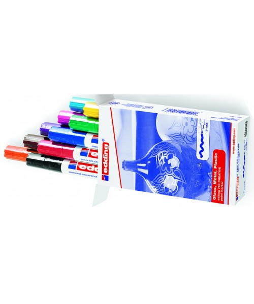 Rotulador de tinta opaca brillante 750 Edding - 10 colores