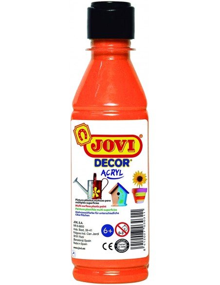 Botella pintura plástica Jovidecor Naranja