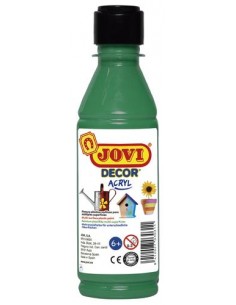 Botella pintura plástica Jovidecor Verde Oscuro