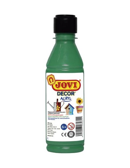 Botella pintura plástica Jovidecor Verde Oscuro