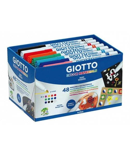Caja 48 rotuladores para decorar Giotto