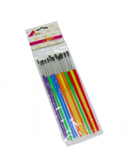 Pincel escolar - 12 unidades