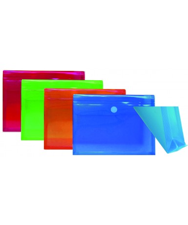 Sobre fuelle folio azul unicolor