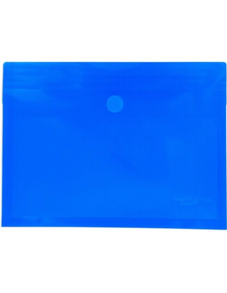 Sobre fuelle folio azul unicolor