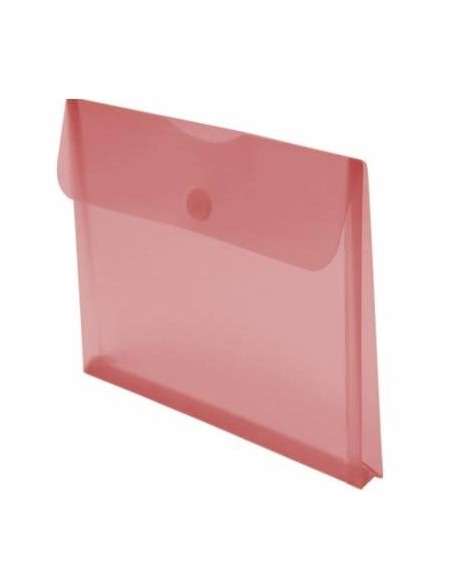 Sobre fuelle folio rojo unicolor