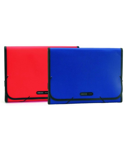 Carpeta clasificadora gomas roja