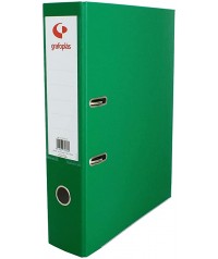 Archivador plástico verde Tamaño A4 Lomo 75 mm