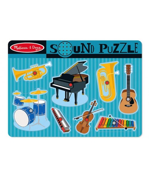 Encaje sonidos instrumentos musicales - 8 piezas