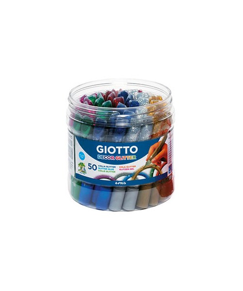 Bote de adhesivo glitter - 50 tubos