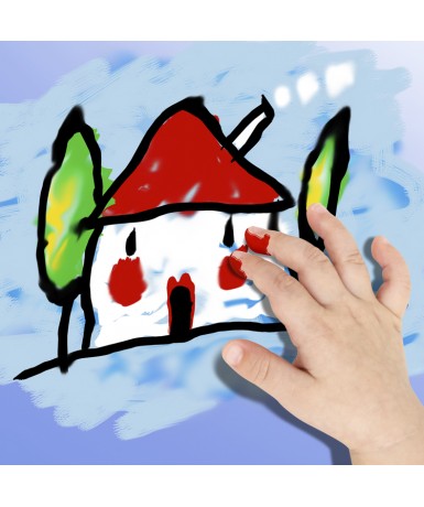 Pintura de dedos PlayColor botella - Verde