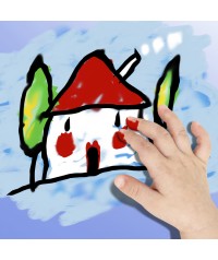 Pintura de dedos PlayColor botella - Verde