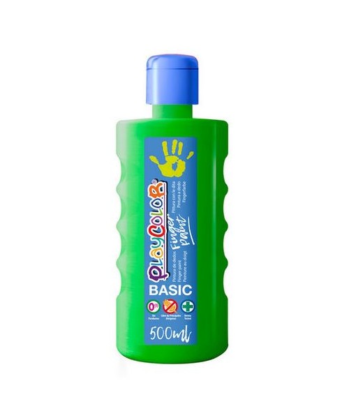 Pintura de dedos PlayColor botella - Verde