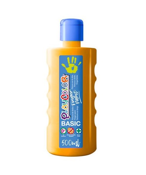 Pintura de dedos PlayColor botella - Naranja