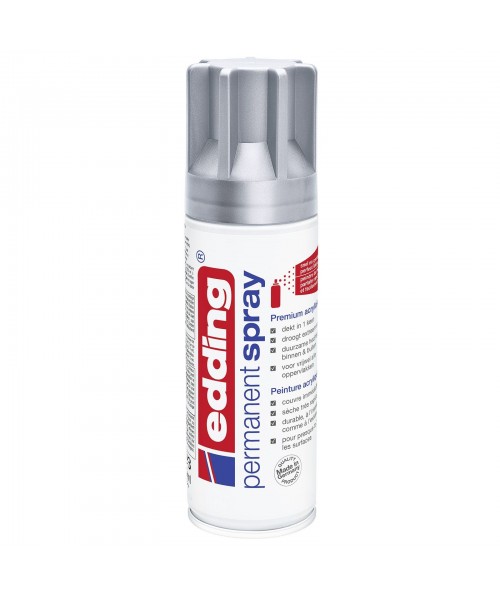 Spray permanente Edding 200 ml. Plata mate