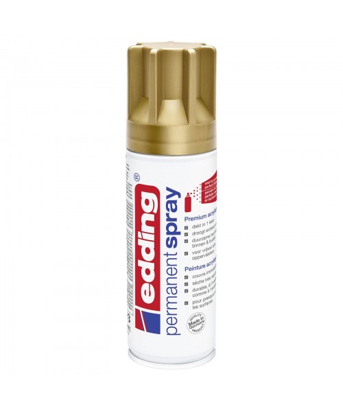 Spray permanente Edding 200 ml. Oro mate