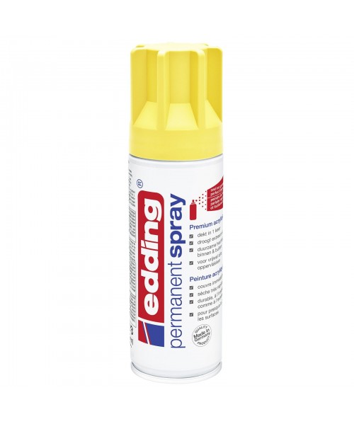 Spray permanente Edding 200 ml. Amarillo mate