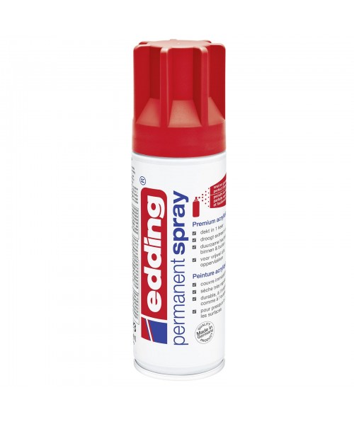 Spray permanente Edding 200 ml. Rojo mate