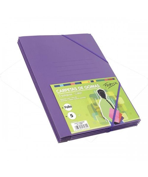 Carpeta cartoncillo folio morado