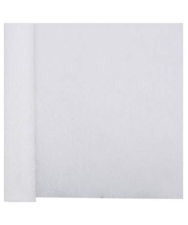 Rollo de papel crespón de 250x50cm - Blanco