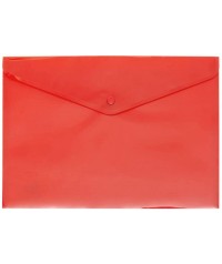 12 Sobres translúcido folio rojo