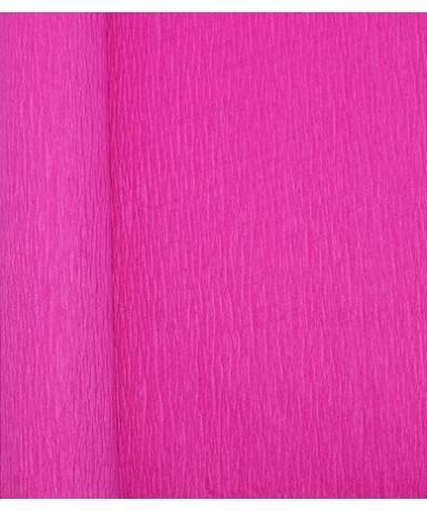 Rollo de papel crespón de 250x50cm - Fucsia