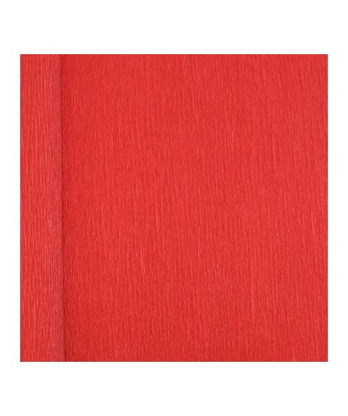 Rollo de papel crespón de 250x50cm - Rojo