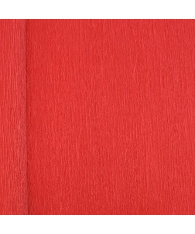 Rollo de papel crespón de 250x50cm - Rojo