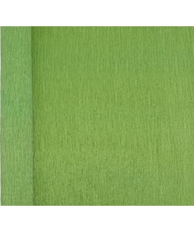 Rollo de papel crespón de 250x50cm verde oscuro