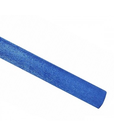 Rollo papel crespón azul metalizado 250x50 cm