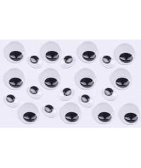 Paquete 100 ojos negros ovalados adhesivos. Apli