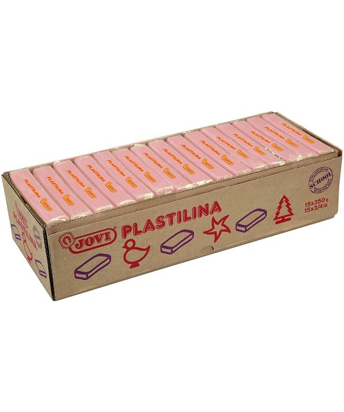 Caja 15 Plastilinas 72 Rosa claro 350 gr. Jovi