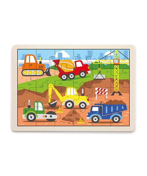 Puzle vehículos obra - 24 piezas