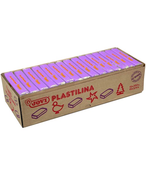 Caja 15 Plastilinas 72 Lila 350 gr. Jovi