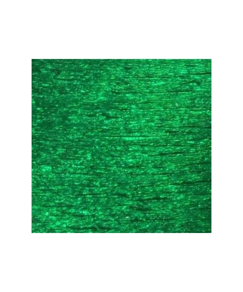 Rollo papel crespón verde metalizado 250x50 cm 2