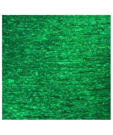 Rollo papel crespón verde metalizado 250x50 cm