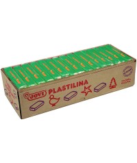 Caja 15 Plastilinas 72 Verde 350 gr. Jovi