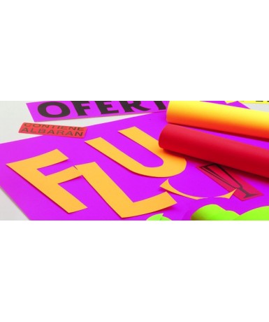 Papel fluorescente amarillo