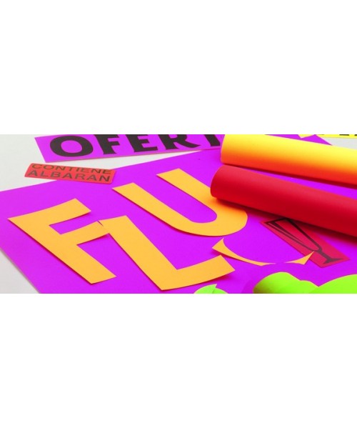 Papel fluorescente naranja