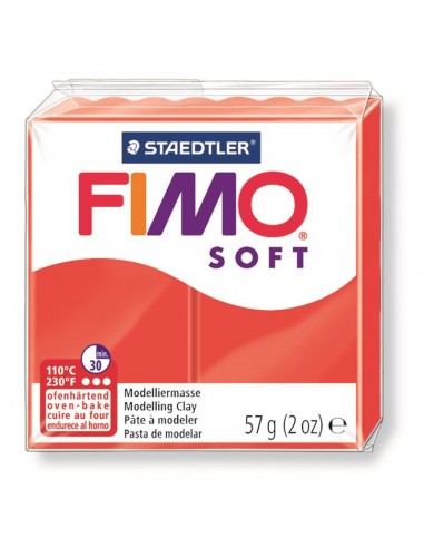 Pasta modelar Fimo Soft Rojo