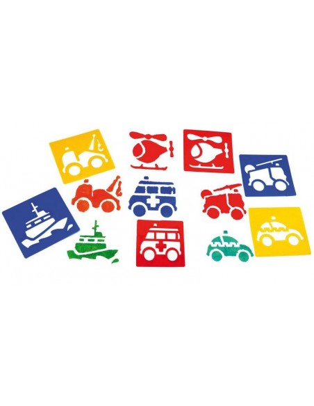 6 Plantillas emergencias de 14 x 15 cm.