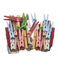 Bolsa 48 Pincitas de madera manualidades