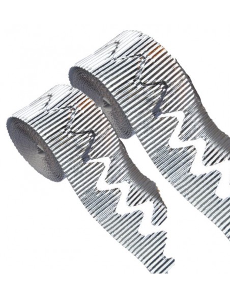 Rollo cartón corrugado plata