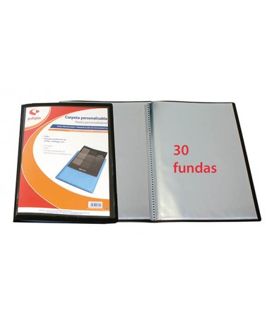 Carpeta fundas personalizable 30 fundas A4