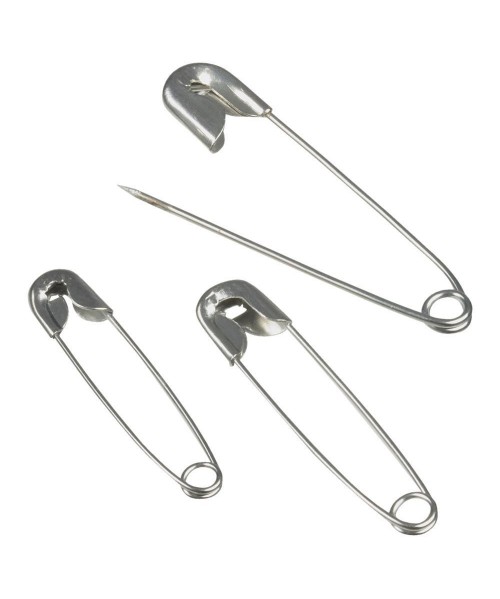 Imperdible plateado 22 mm - 100 unds.