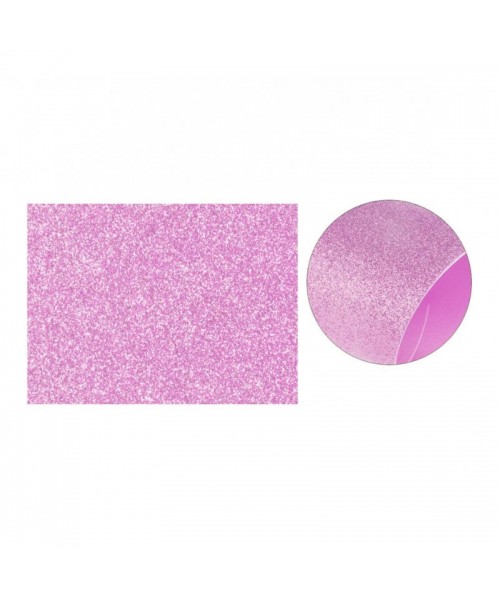 Lamina goma eva 40x60 rosa efecto purpurina - Papelería Sambra
