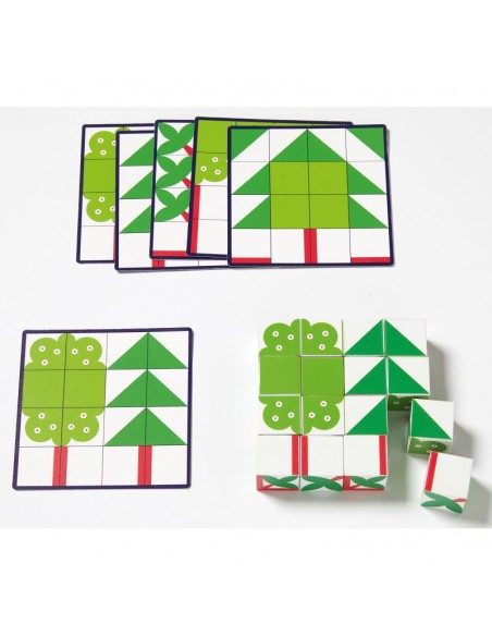 16 Minicubos arboles