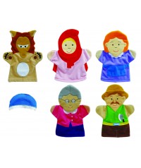 Marionetas caperucita roja 5 piezas