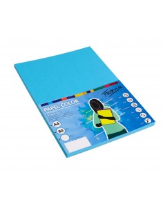 Folios Azul turquesa intenso 100 hojas